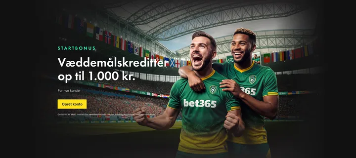 Skærmbillede af bet365s sportsbook-velkomsttilbud